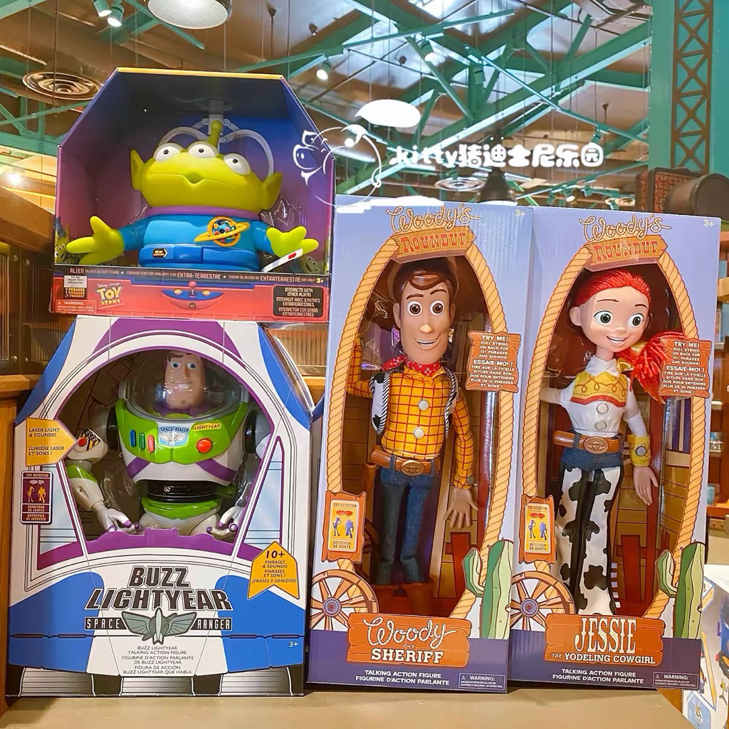 Disney Pixar Toy Story Talking Figure Original Disney China | Buzz Lightyear | Woody | Jessie | Alie