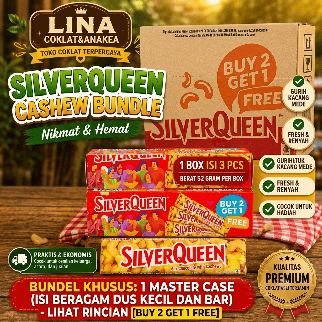 Coklat SilverQueen Cashew (Buy 2 Get 1 Free)