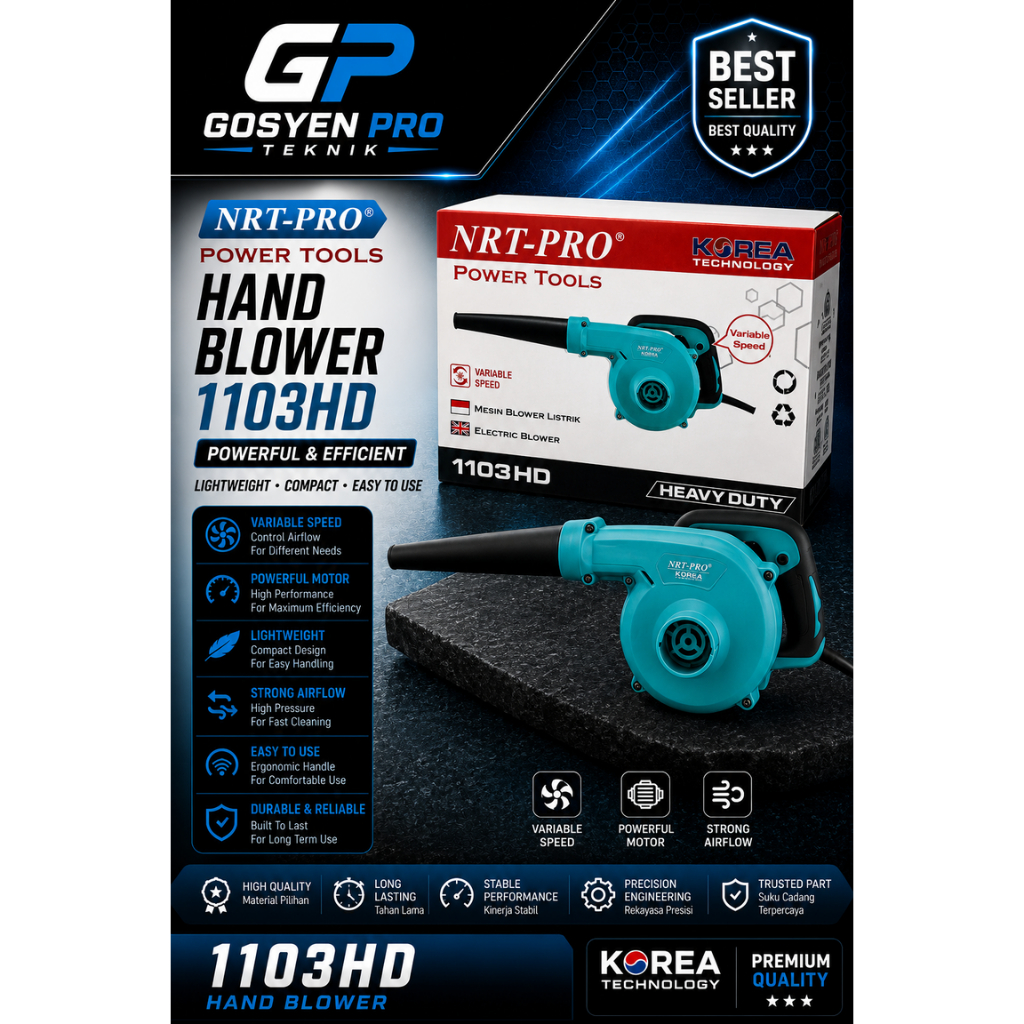 HAND BLOWER / MESIN BLOWER TANGAN / MESIN TIUP 1103 HD NRT-PRO