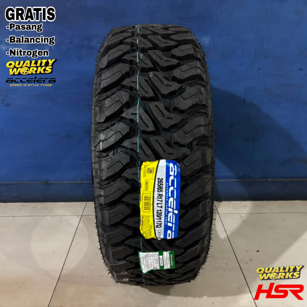 BAN MOBIL HILUX PAJERO RING 17 MODEL MT UKURAN 265 65 R17 ACCELERA MT-01 265/65 R17