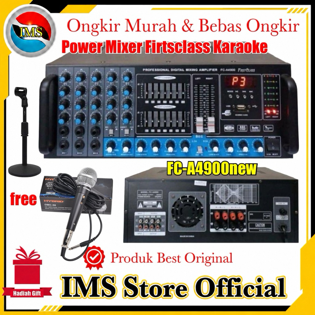 Power Amplifier Mixer Firtsclass Fc-A4900 New original garansi resmi