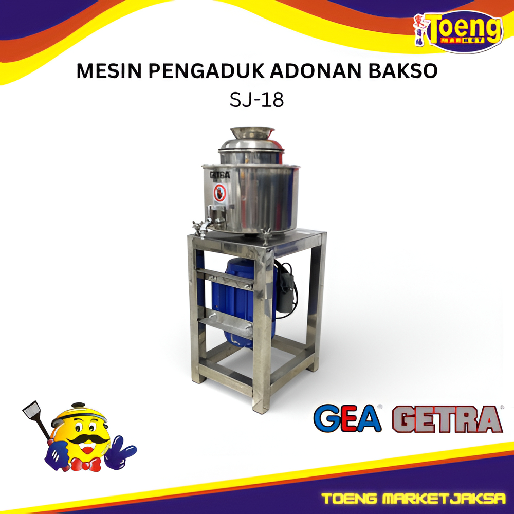 Mesin Penggiling Dan Pengaduk Bakso 2 Kg - MEAT BALLS MIXER SJ-18 GETRA