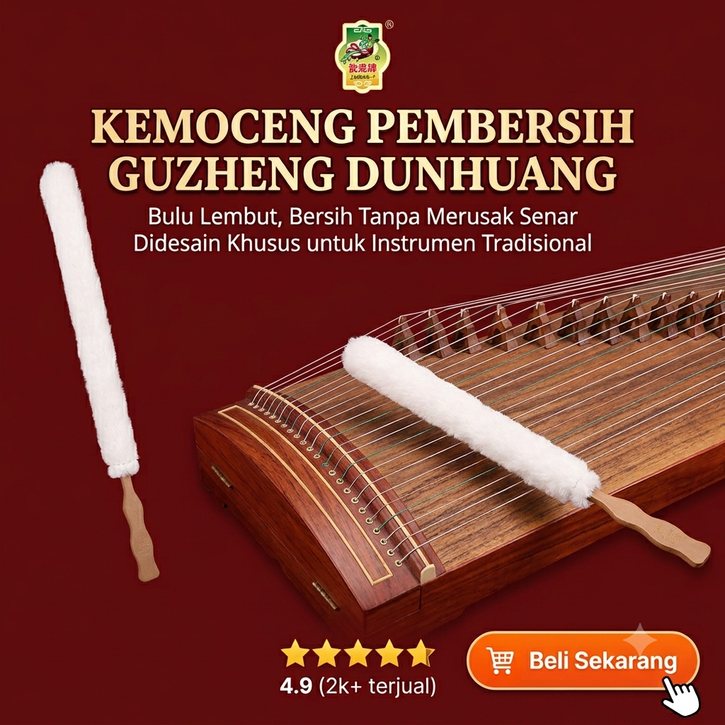 Kemoceng Dunhuang Pembersih Guzheng Kecapi China