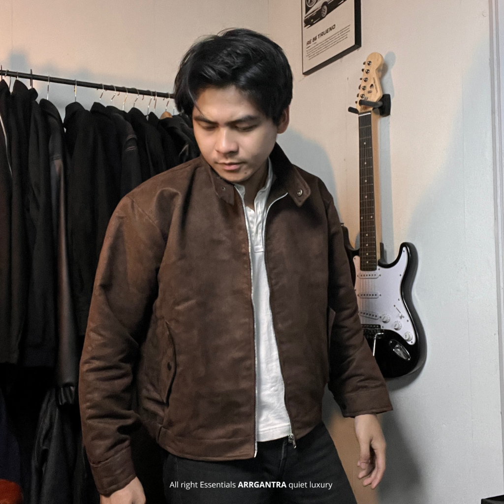 ARRGANTRA - Flight Suede Boxy Jacket Premium