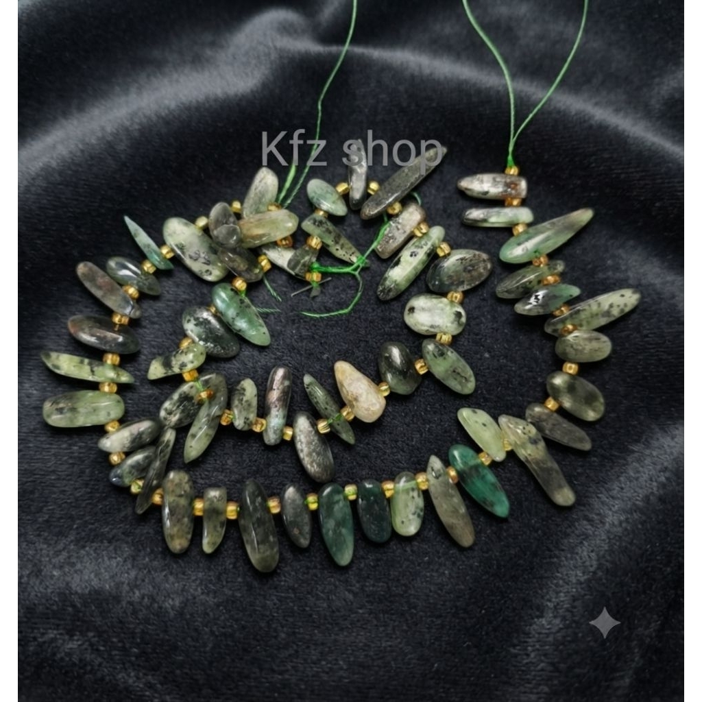 Bahan Kalung Permata  Ruby Tanzania natural Manik per untai