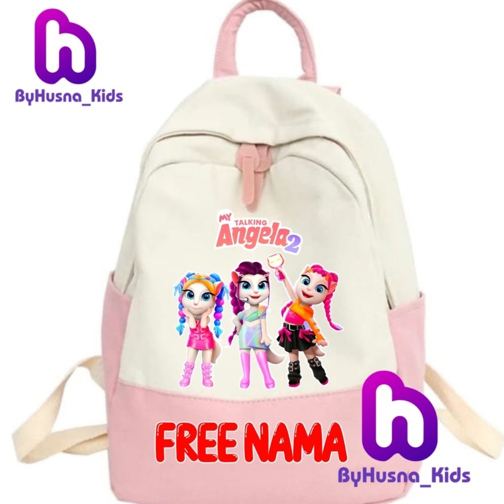 TAS RANSEL ANAK TALKING TOM ANGELA TALKING TOM HEROES TALKING TOM AND FRIENDS CUSTOM