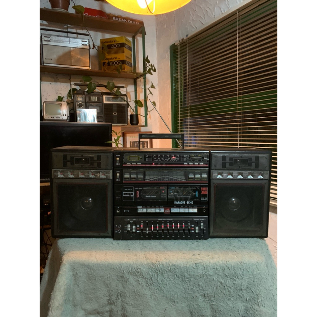 vintage tape boombox super jumbo. mulus