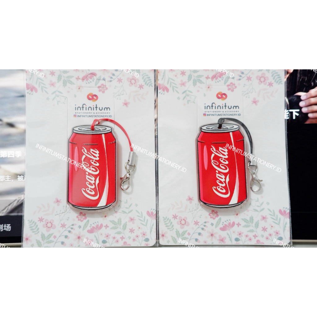 GANTUNGAN HANDPHONE KUNCI TAS MINUMAN SOSA COLA PEPSI SPRITE FANTA 7UP KEYCHAIN BAGCHARM
