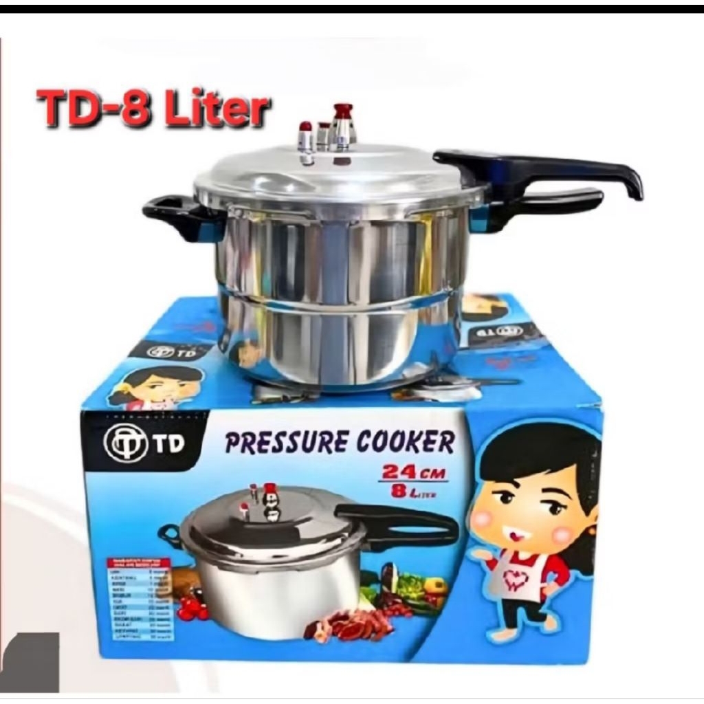 Panci Presto TD  Happy Call 8 liter dengan Tutup SETAINLES