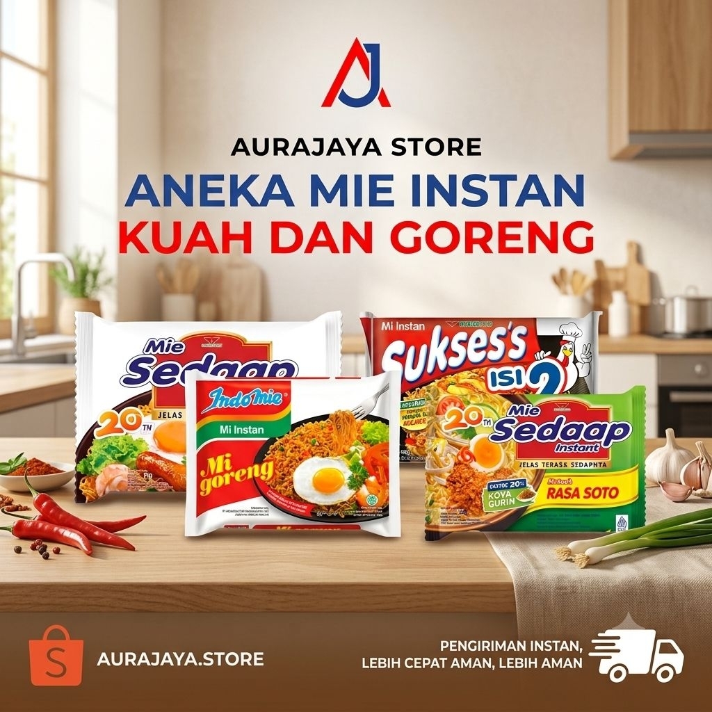 (PAKET ISI 10PCS ) PROMO MIE SEDAAP GORENG/SOTO ISI 10PCS || MIE SUKSES ISI 2 || INDOMIE GORENG