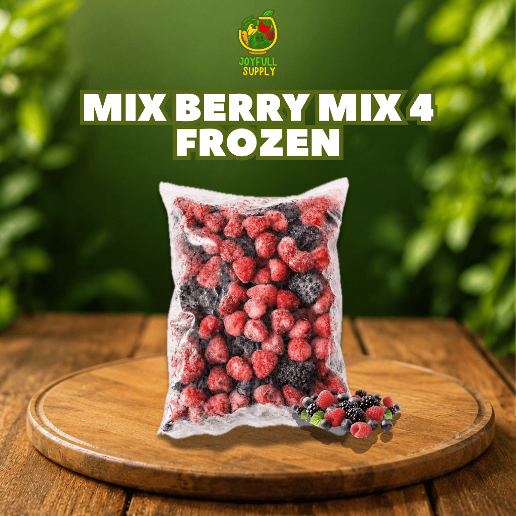 Mix Berry Mix 4 (Strawberry, Raspberry, Mulberry, Blueberry) Import / Mix Berry Frozen / Buah Frozen