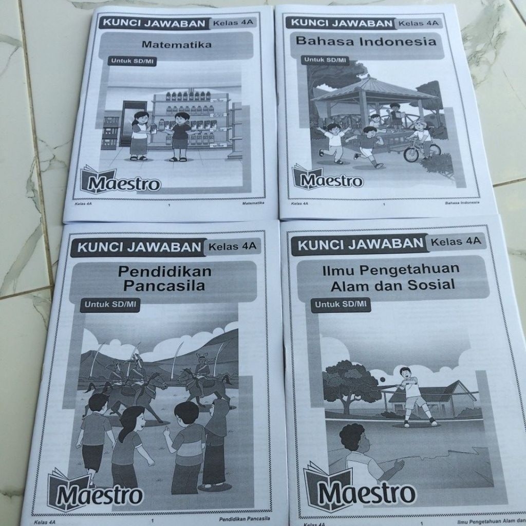 kunci jawaban LKS maestro kls 4 semester 1