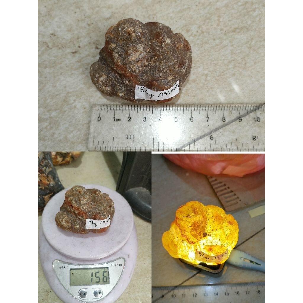 Batu Akik Anggur Pajangan Rough Bahan Bongkahan 156 gram