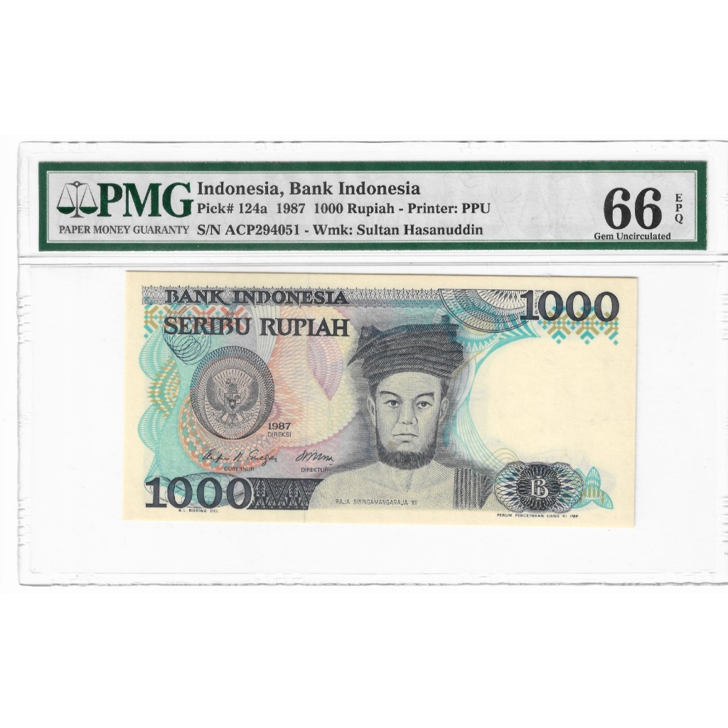 Uang PMG 1000 Rupiah sisingamangaraja Tahun 1987