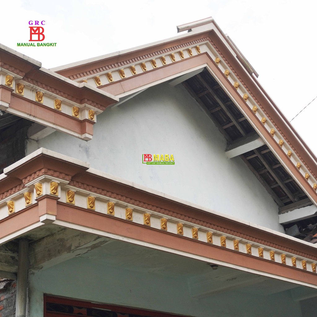 Lisplang Atap Rumah Motif Cor Beton