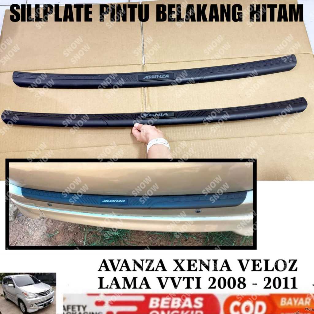 Sillplate Belakang Avanza Xenia VVTI 2004 2008 2010 2011 Emboss Hitam