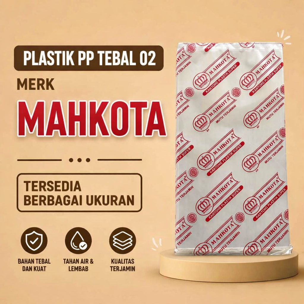 Plastik PP BENING tebal 02 ukuran 13x40 14x40 15x27 15x35 15x40 16x40 17x40 18x40 20x40 28x48