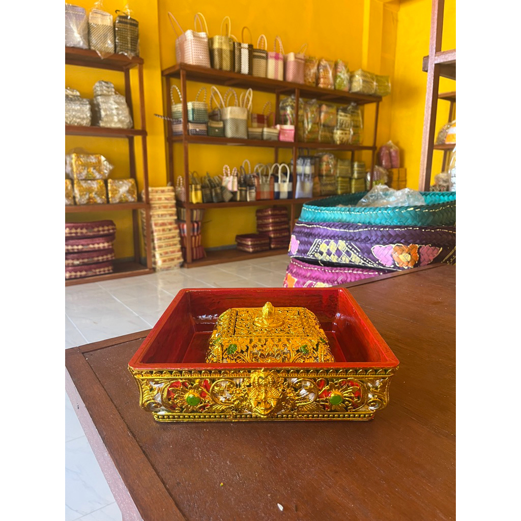 Bokor Kotak Premium Ukiran