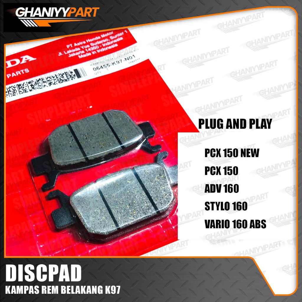 KAMPAS REM BELAKANG PCX 150 KAMPAS REM BELAKANG PCX 160 KAMPAS REM BELAKANG ADV KAMPAS REM BELAKANG 