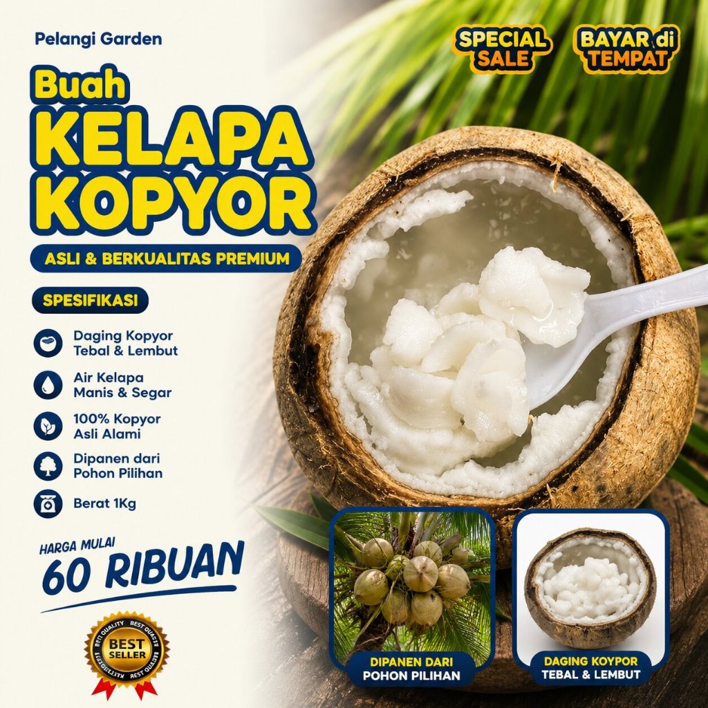 HARGA TERJANGKAU  Kelapa Kopyor Kultur Jaringan - Kelapa Kopyor Kolesterol Tinggi