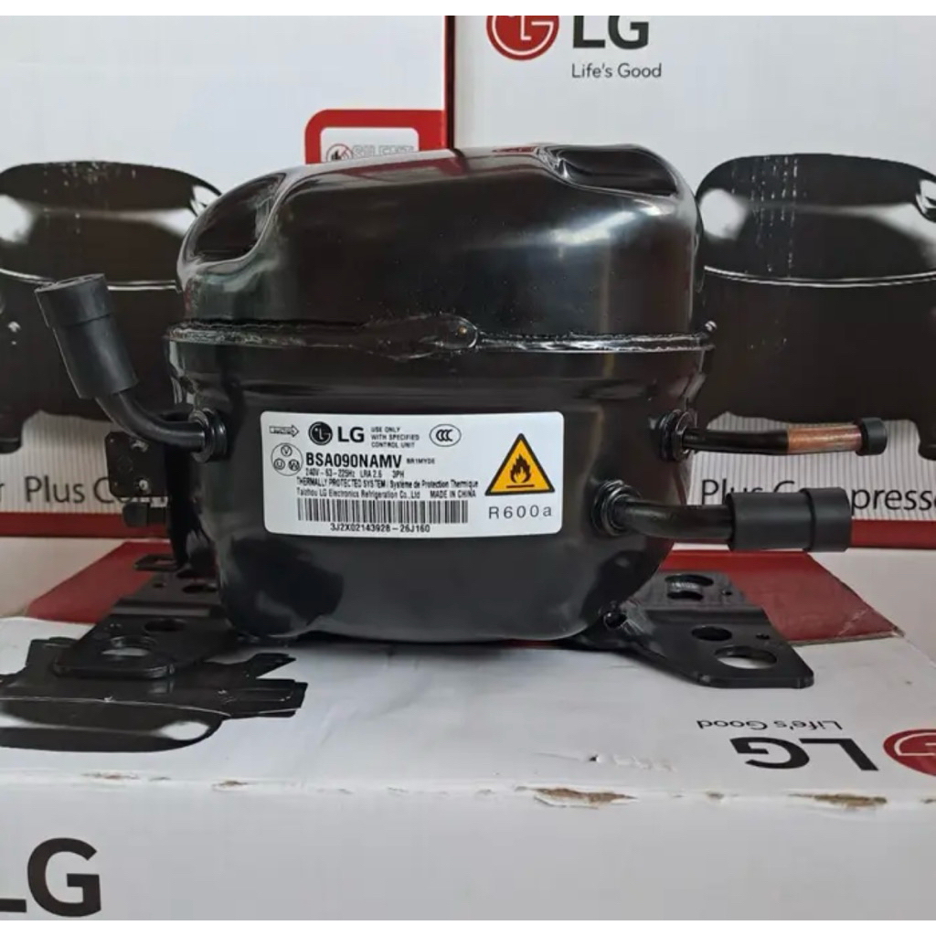 KOMPRESOR LG BSA090NAMV | KOMPRESOR INVERTER UNTUK FREEZER/KULKAS/CHILLER/SHOWCASE 1/4PK R600