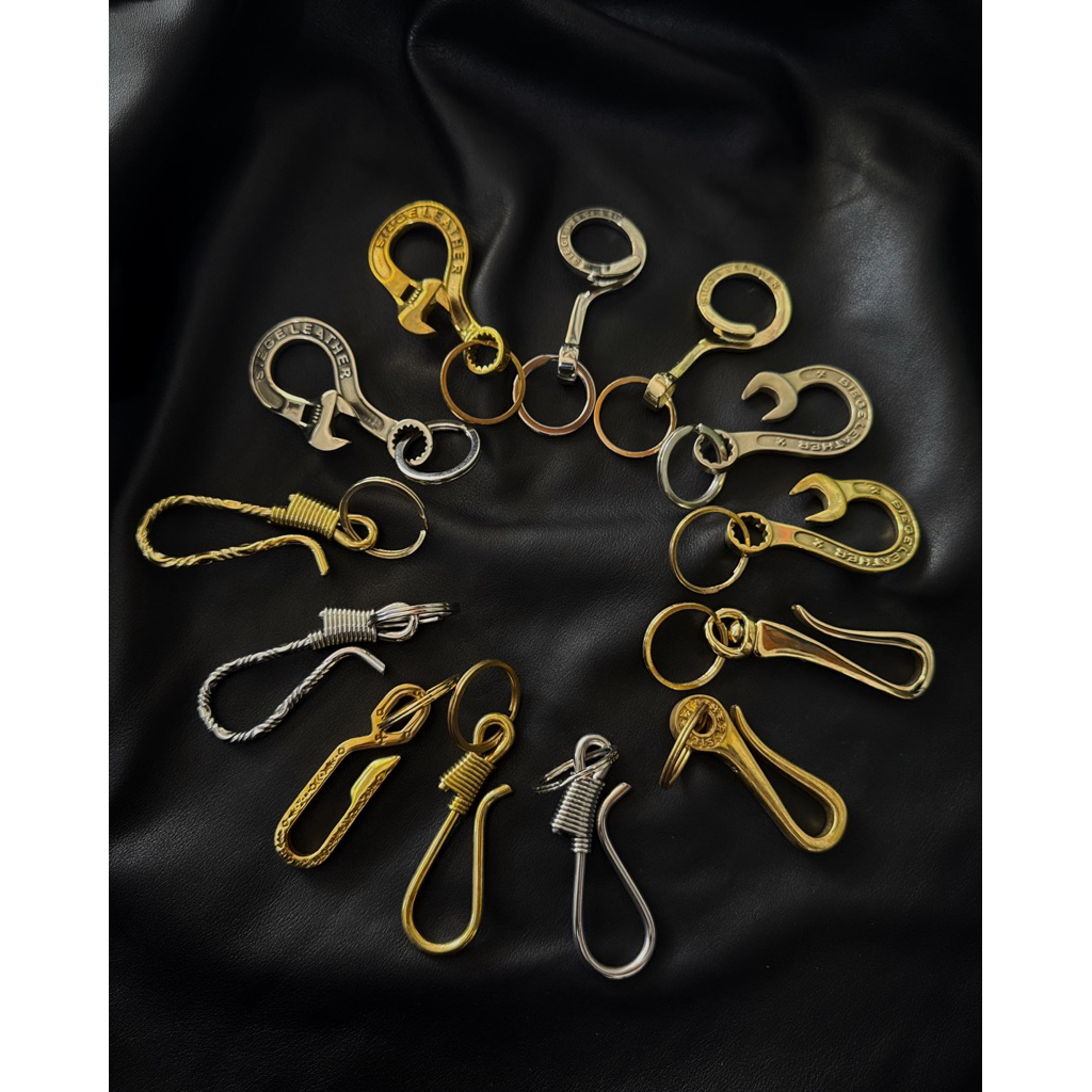 siege leather-metalkeychain-gantungan kunci logam