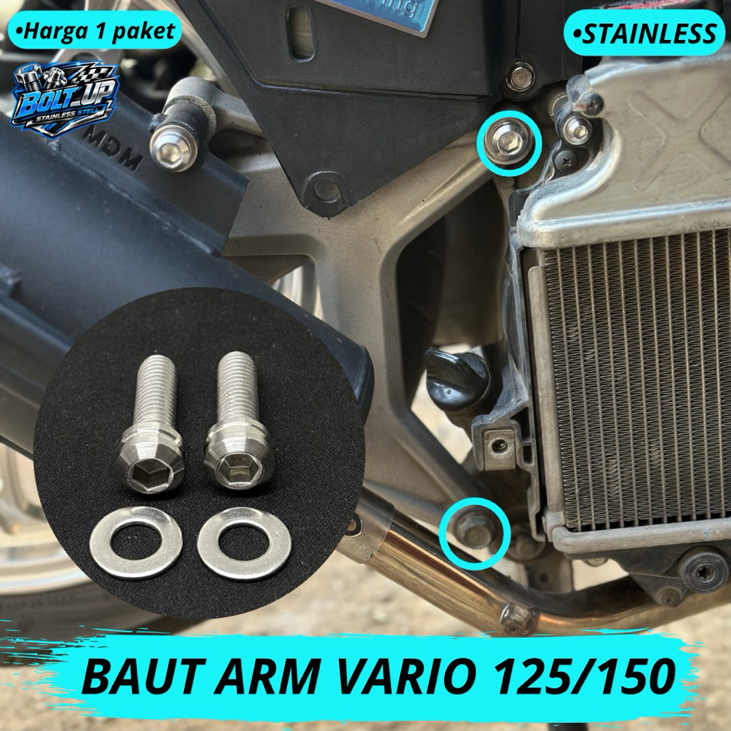 Baut Arm Vario125/150 Stainless Baut L custom Handmade Model Titanium