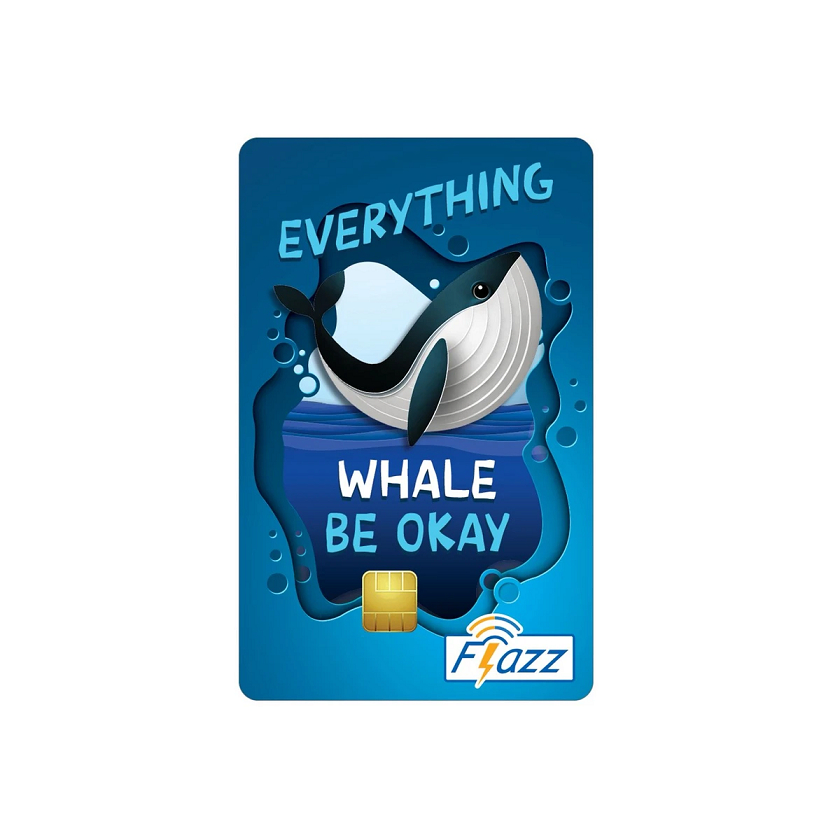 Kartu Flazz BCA Edisi Everything Whale Be Okay | BCA Kartu Flazz Limited Edition