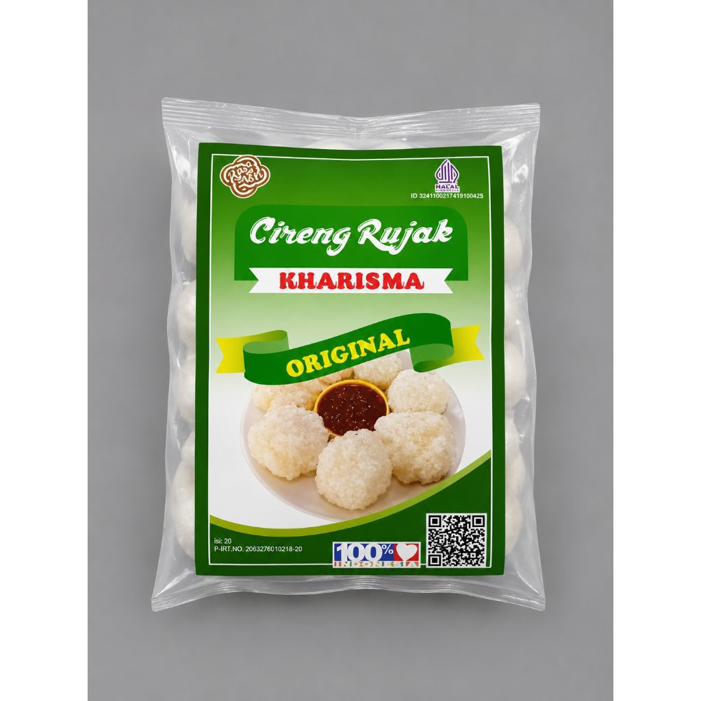 Cireng Rujak Kharisma - 20 Pcs dengan Bumbu Rujak, Beku, dan Pedas