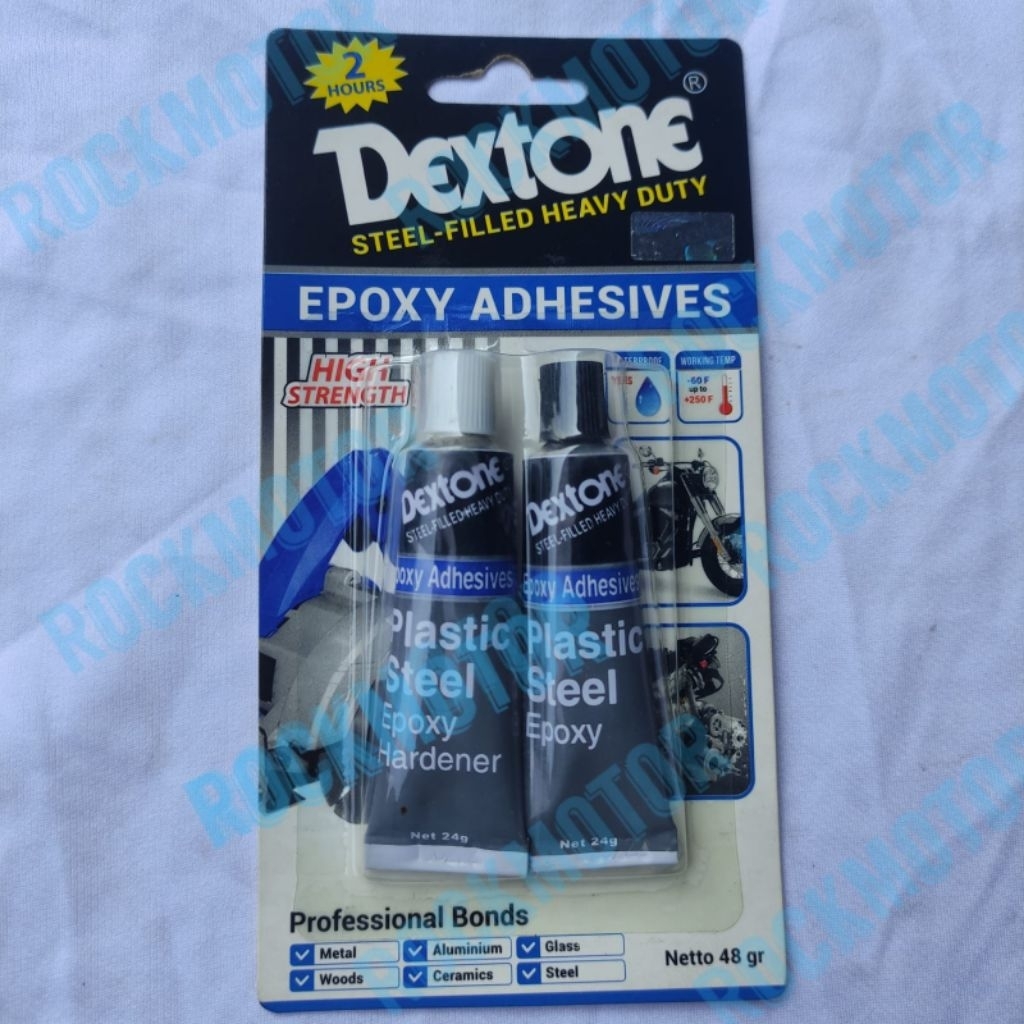 Dextone campur Lem Epoxy Dextone 2jam 48gr, Kuat,  Tahan Panas
