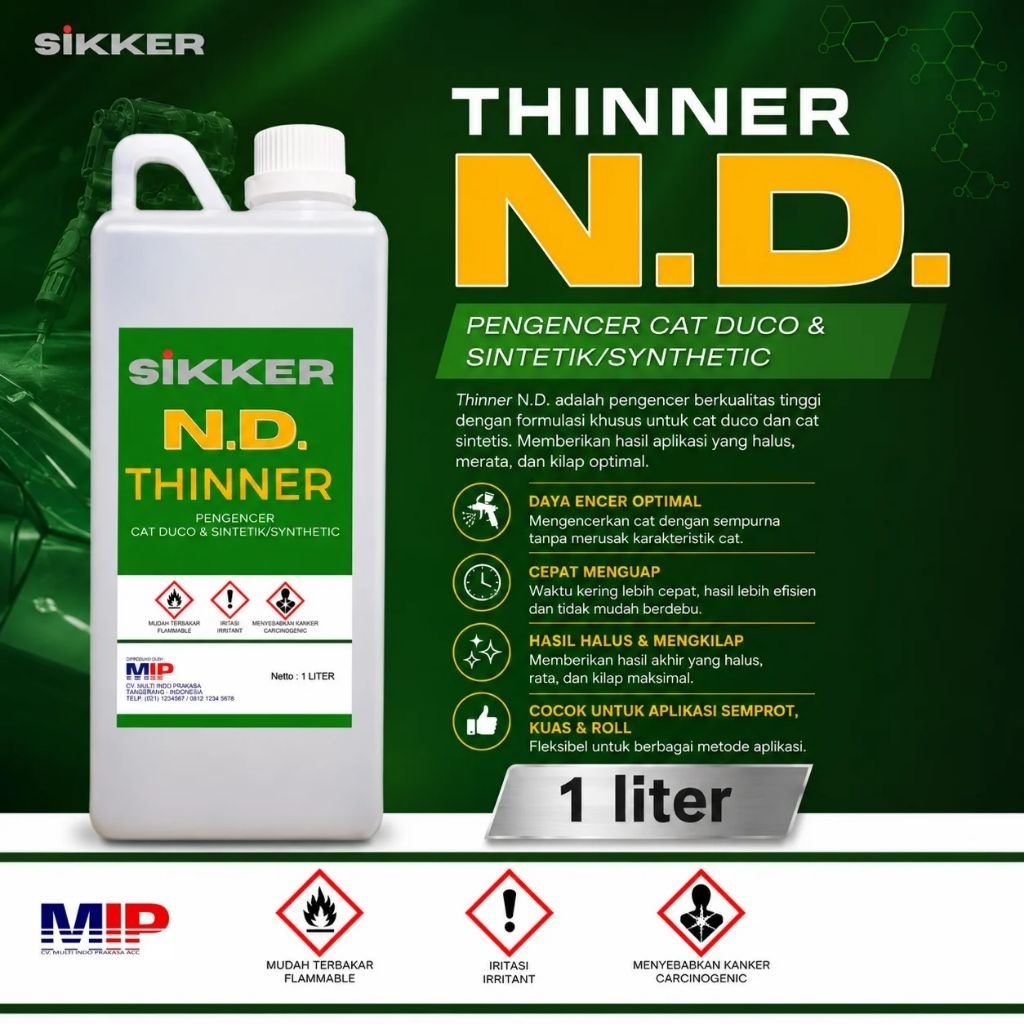 Thinner ND - Thiner ND - tiner ND 1 liter