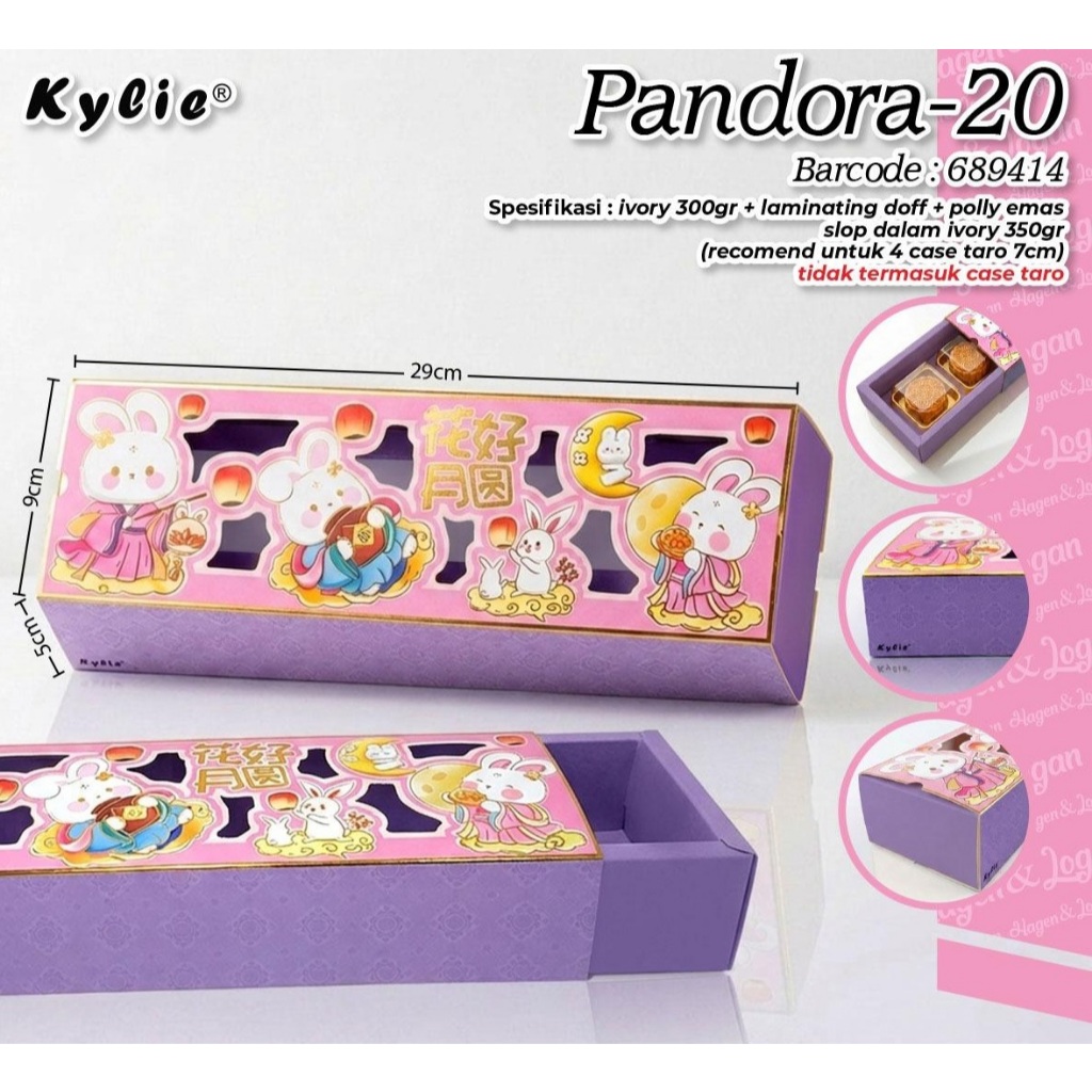 BOX PANDORA 20| BOX TEMA MOONCAKE FESTIVAL | BOX KUE BULAN | MOONCAKE BOX