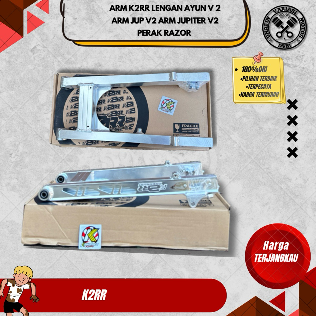ARM K2RR LENGAN AYUN V 2 ARM JUP V2 ARM JUPITER V2 PERAK RAZOR