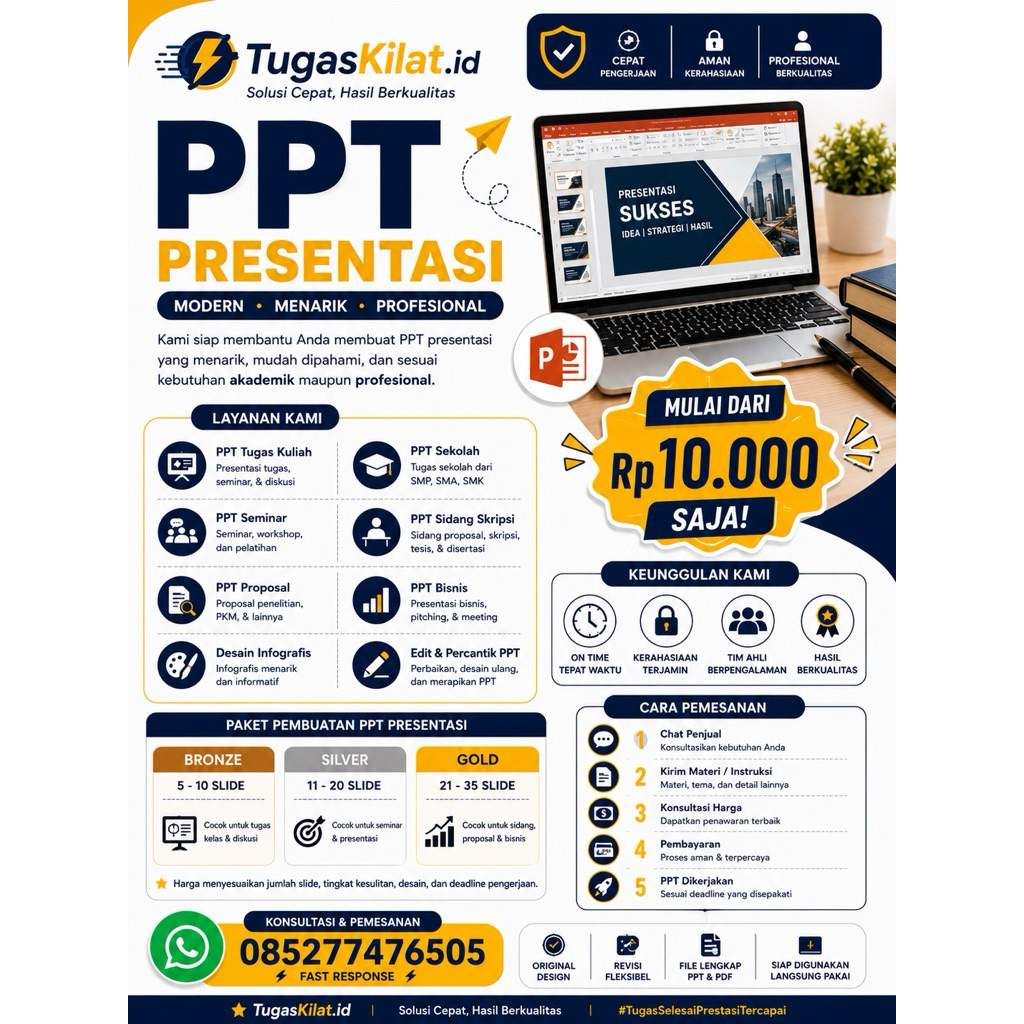 Jasa Pembuatan PPT Presentasi