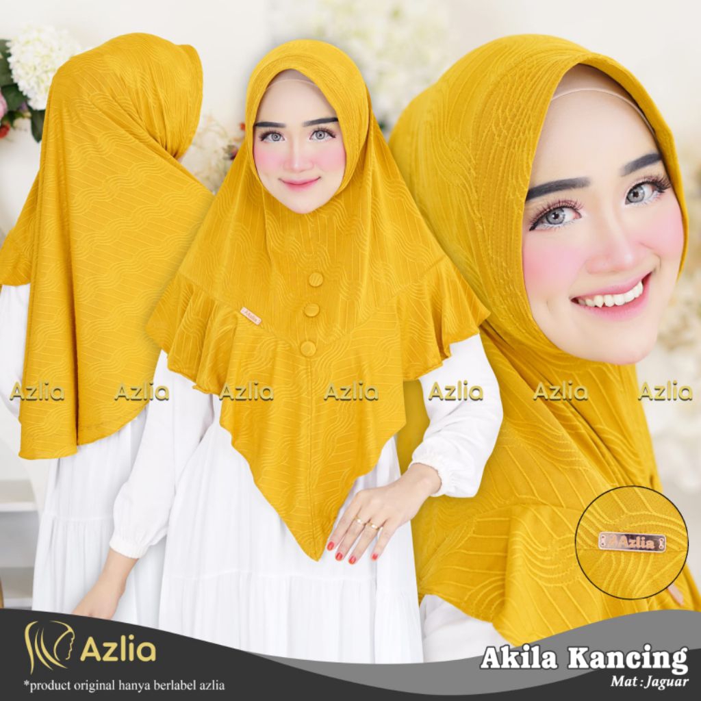 HIJAB AZLIA AKILA KANCING//HIJAB INSTAN