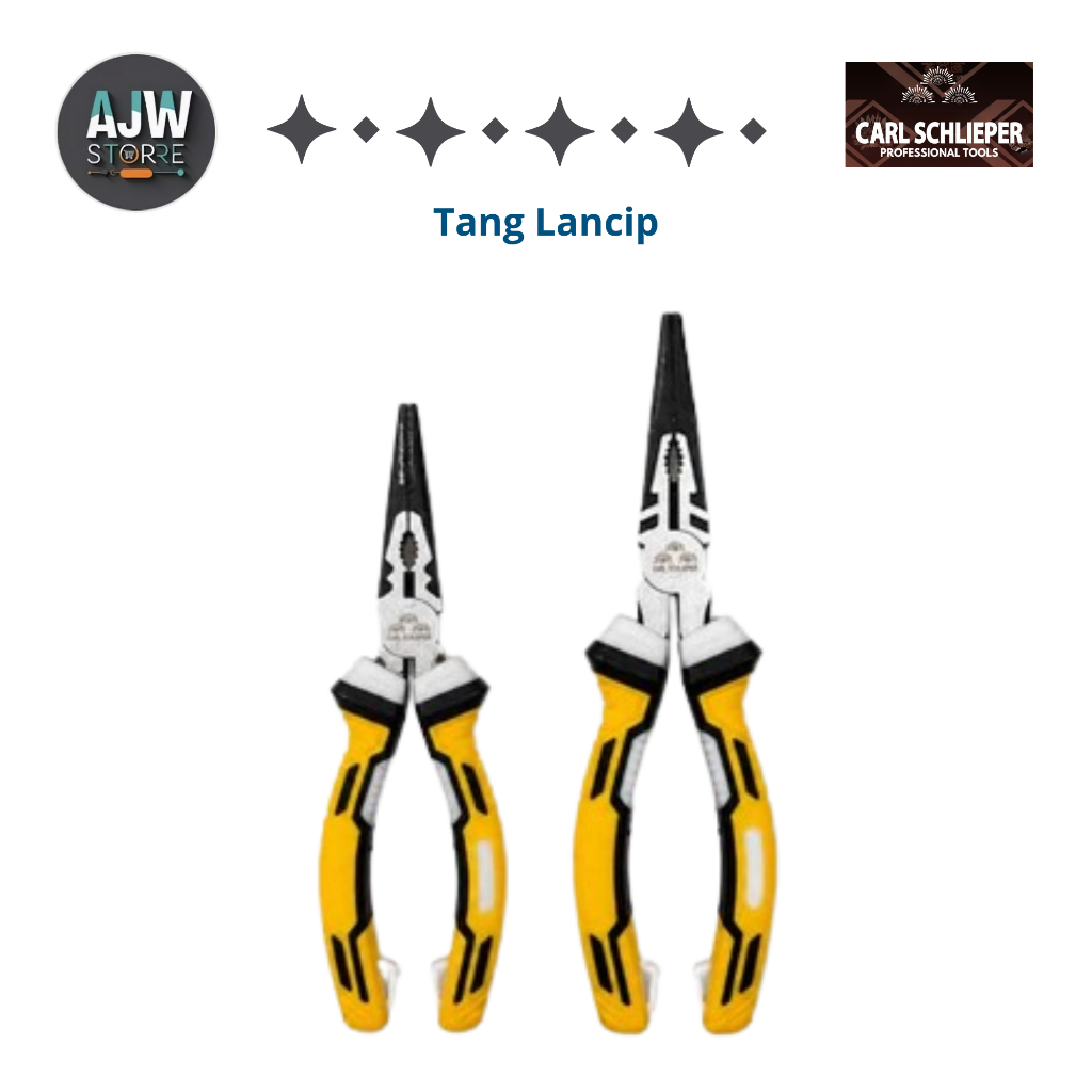 [ CARL SCHLIEPER ] Tang Lancip 6" 8" Bahan CRV