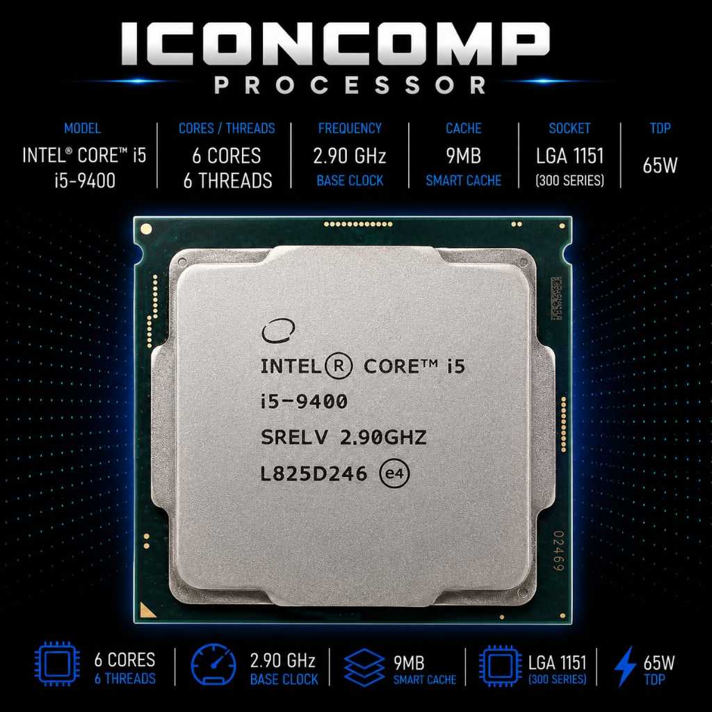 PROCESSOR INTEL CORE I5 9400 TRAY LGA 1151 GEN 9