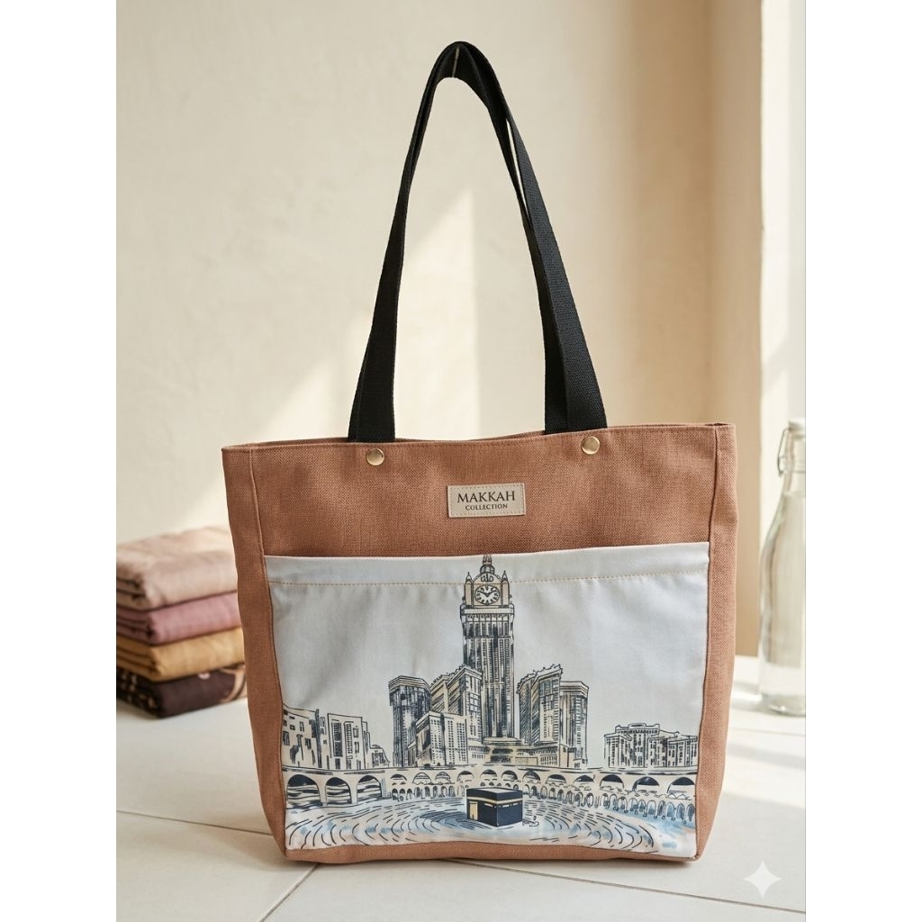 LARIS MANIS TOTEBAG Tas Tote Bag Oleh Gambar Kabah dan Gajah Thailand