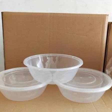 [25 BJ] THINWALL MERK DM ROU 650 ML Mangkok Plastik Thinwall DM 650 ROU Bowl - Mangkok Makan ANTI PE