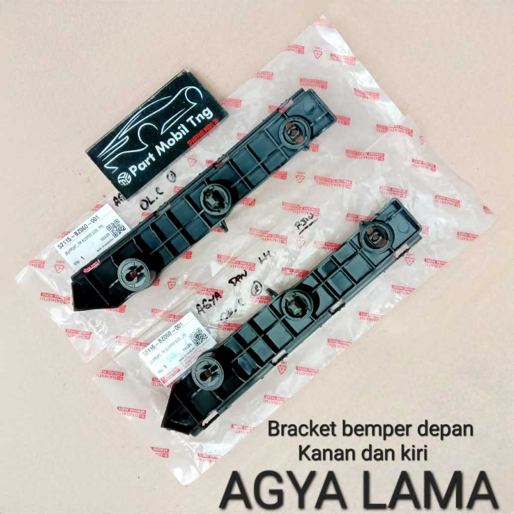 Breket Bracket Bemper Bumper Agya Ayla Lama Depan Kanan 52115-BZ010 / Kiri 52116-BZ060 Varian