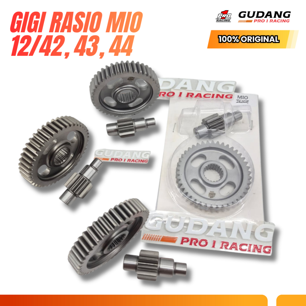 GIGI RASIO 12/42T | 12/43T | 12/44T YAMAHA MIO NOUVO PRO1 RACING