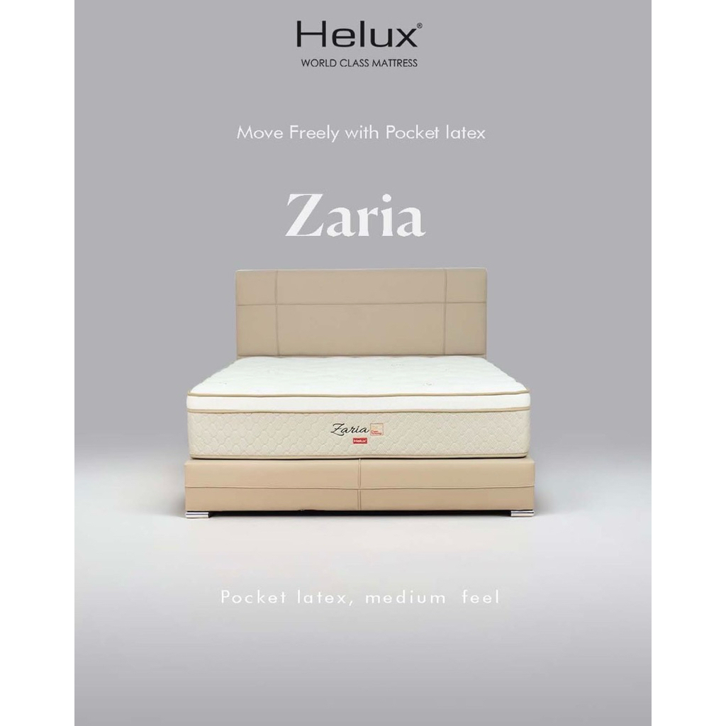 SpringBed Latex Helux Zaria Pocket Spring Size 180 x 200 ( 6 kaki )