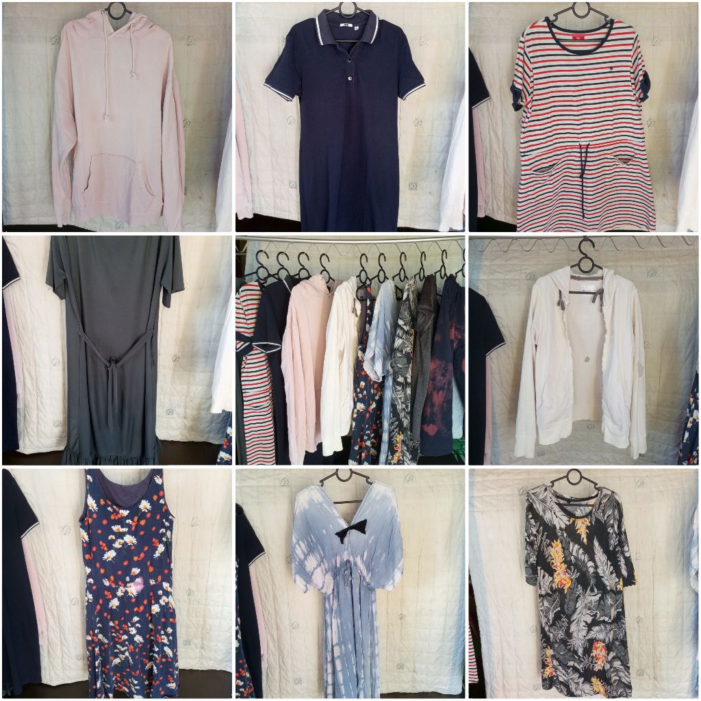 [Part 3] Baju Celana Dress Tunik Polo Hoodie Second Preloved murah cewek wanita size L XL XXL