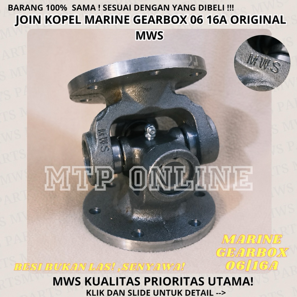 JOIN KOPEL MWS SENYAWA MARINE GEARBOX 06 16A SILANG EMPAT AMPAT KAPAL PERAHU COUPLING SHAFT CROSS JO