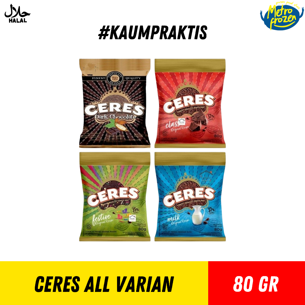 CERES All Varian 80gr //ceres dark choco //ceres milk //ceres festive //ceres classic