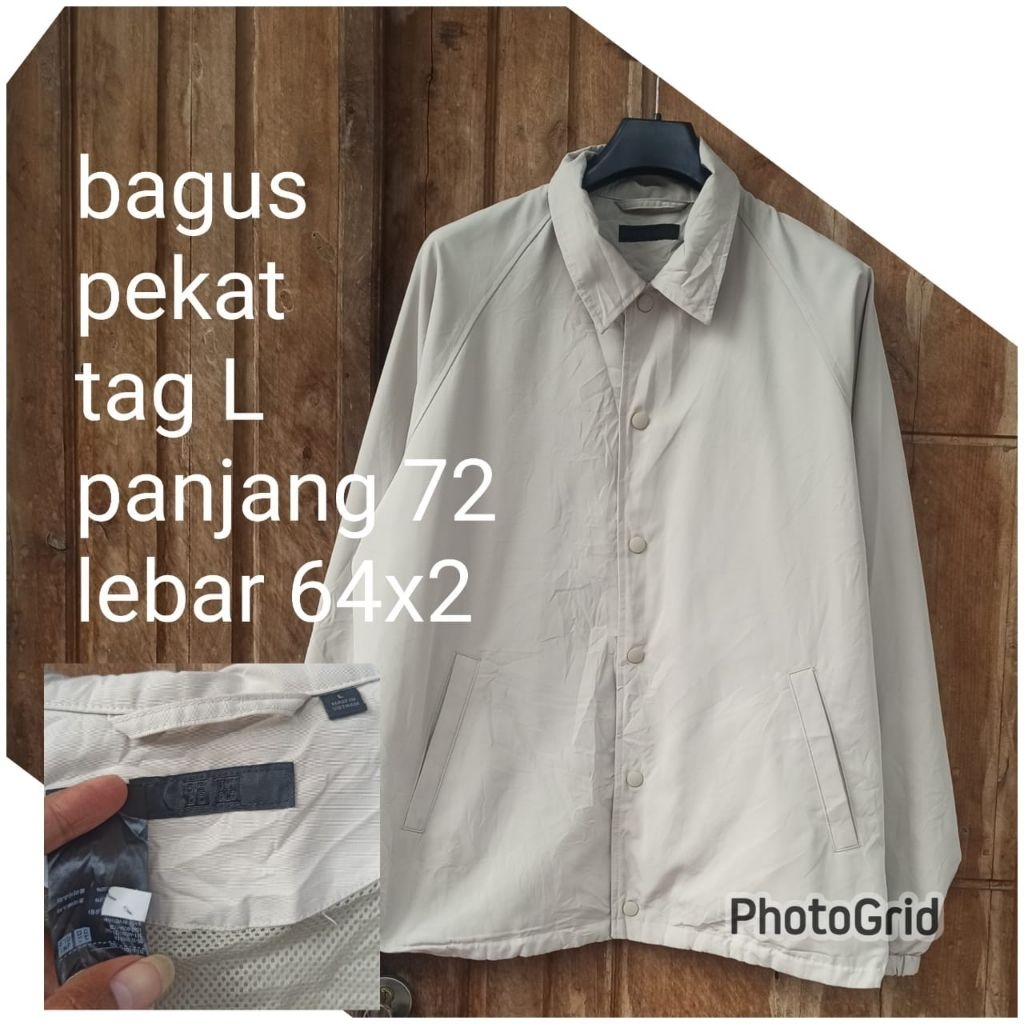 jaket work kerja casual coat Harrington uniqlo L