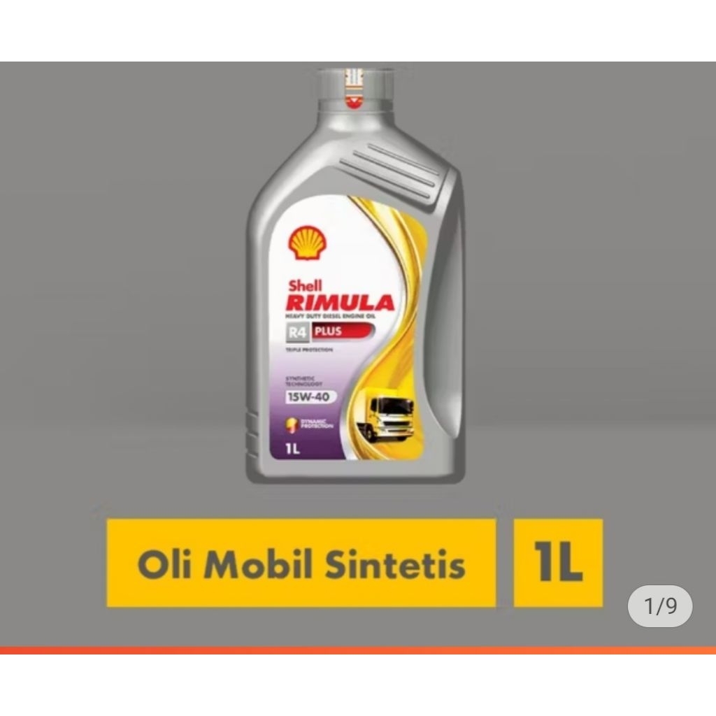 Oli Mesin Shell Rimula R4 Plus/X 15W-40 1 Liter
