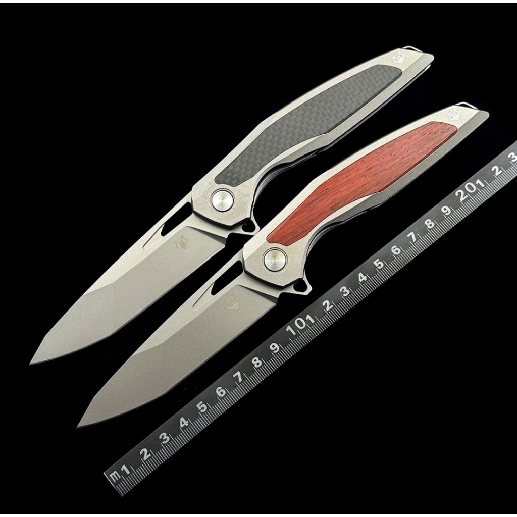 Shirogorov F95NL Bearing Folding Knife D2 Steel Blade Liner Lock Pocket EDC Tool Pisau Lipat Baja Ou