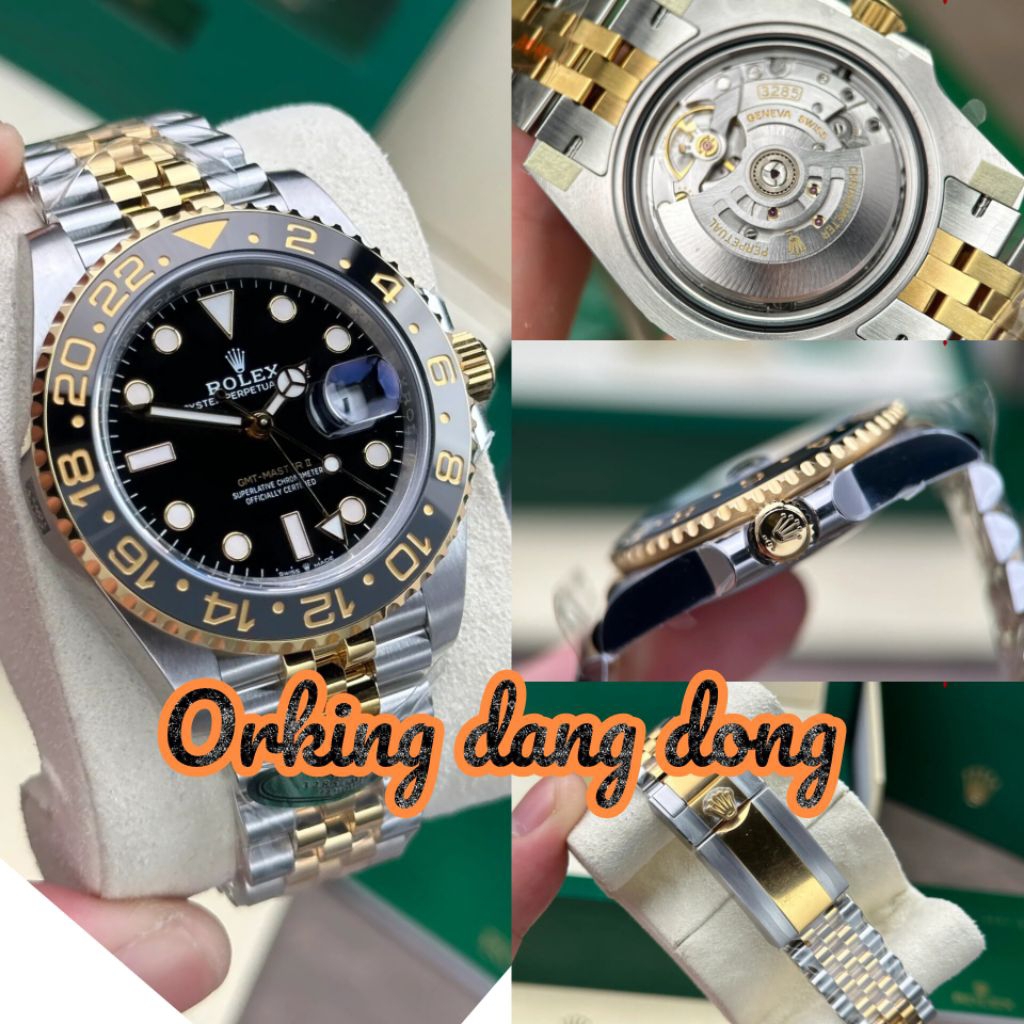 GMT-Master II 126713GRNR Two Tone Yellow Gold Black Dial Jubilee 40mm Top Qty Fullset