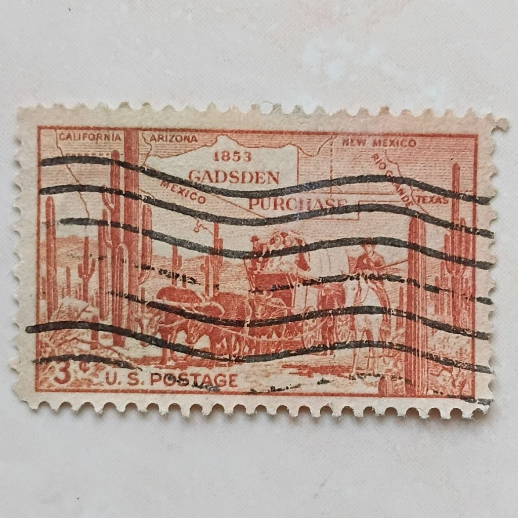 Perangko Prangko Kuno USA Amerika 1953 Gadsden Purchase - YN3382